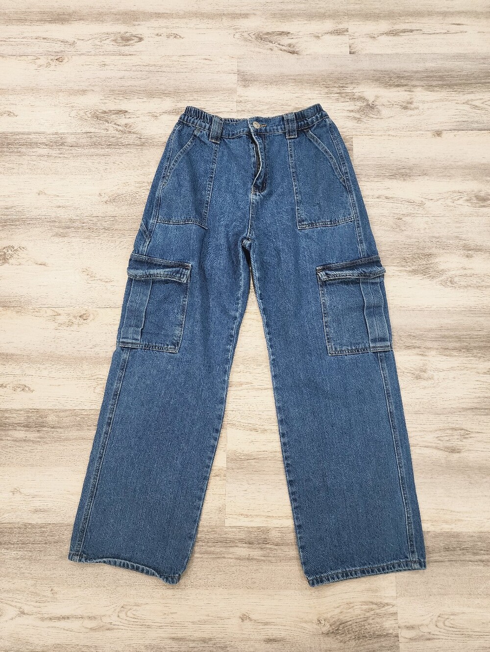 Womens Cargo Denim Pants